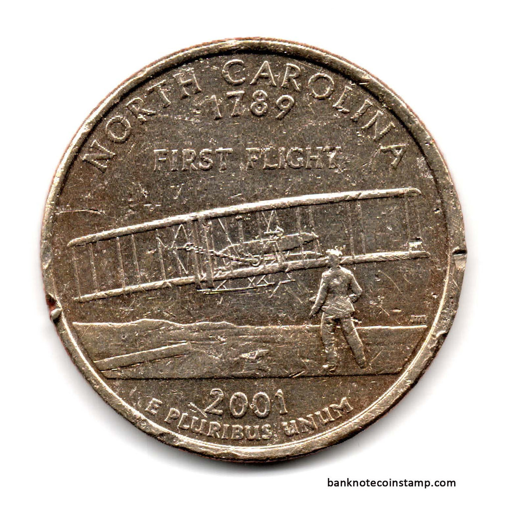 United States of America North Carolina Quarter Dollar Used Coin ...