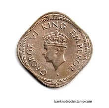 India King George VI Emperor 2 Annas 1946Used Coin