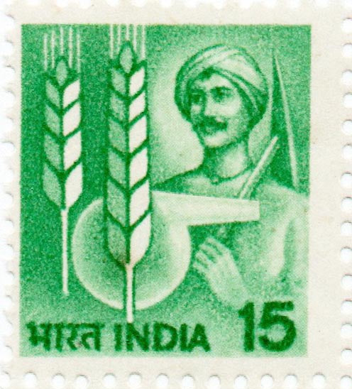 India Farmer Postage Stamp– Banknotecoinstamp