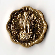 India 10 Paise 1968 brass coin