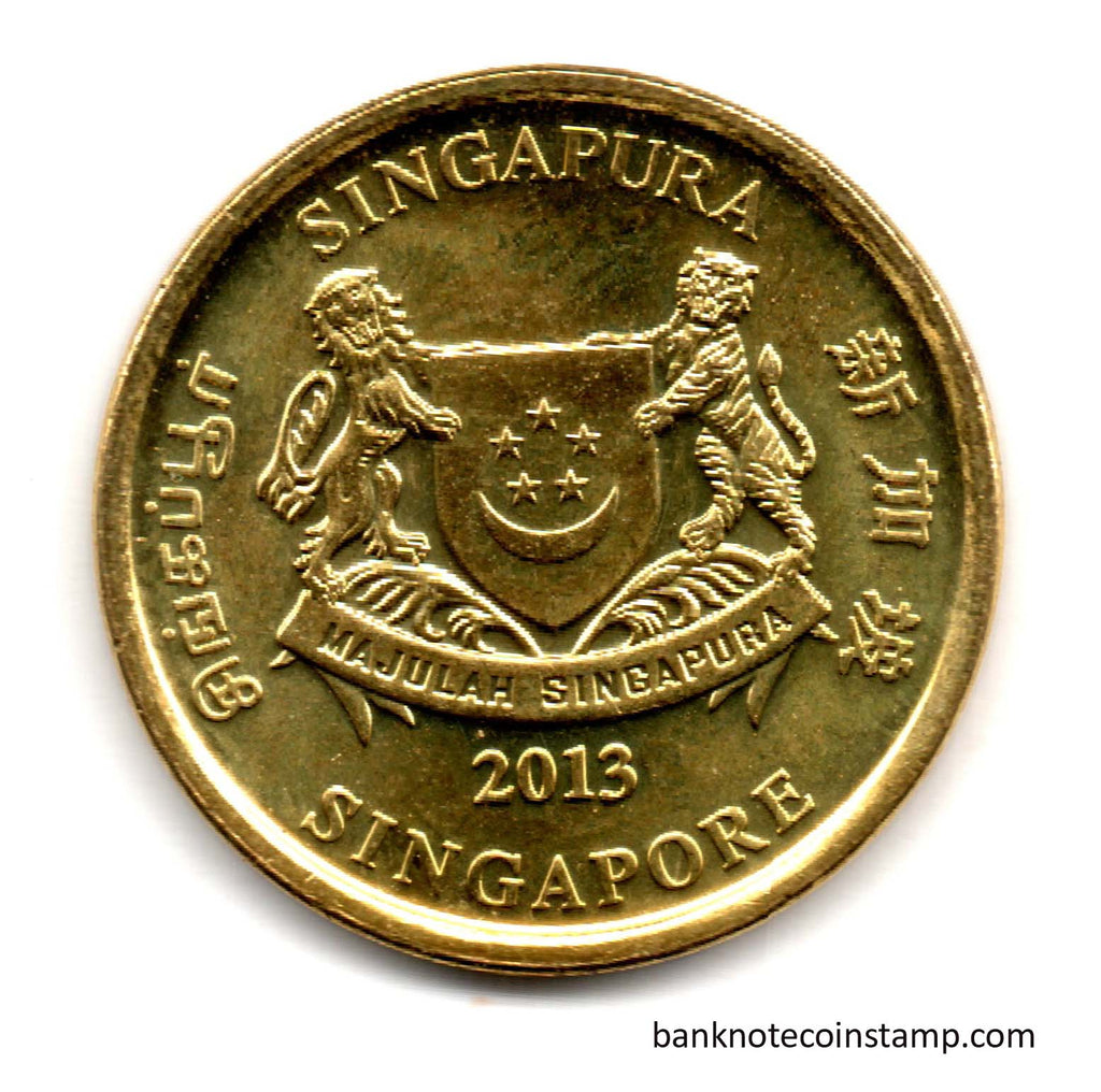 Singapore 5 Cents Used Coin Banknotecoinstamp