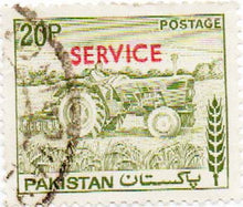 Pakistan 20 P Service Postage Used Stamp