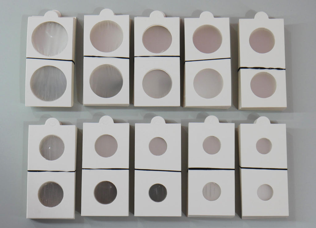 Coin Packets Cardboard Coin Holders 250 Holders 10 Packets Different Sizes ...