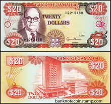 Jamaica 20 Dollar Banknote