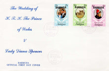 Barbuda The Wedding of The Prince of Wales and Lady Diana Spencer Official First Day Cover