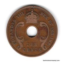 East Africa 10 Cents 1936 Used Coin