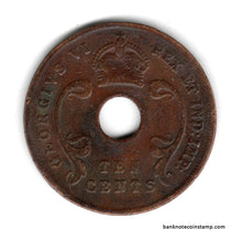 East Africa 10 Cents 1943 Used Coin