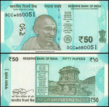 India 50 Rupees 3cc * Banknote