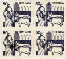 India Block Of 4 Stamps
