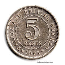 Malaya and British Borneo 5 Cents Used Coin