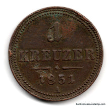 Austria - Habsburg 1 Kreuzer - Franz Joseph I Used Coin