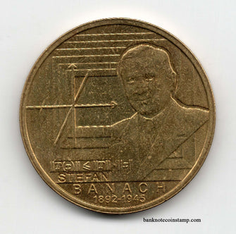 Poland 2 Zlote Stefan Banach Used Coin