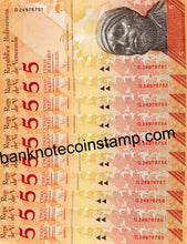 Venezuela 5 Bolivares (Q 24976751 - Q24976760) 10 Banknotes
